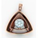 Beautifully Crafted Diamond Pendant Set with Matching Earrings in 18k gold with Certified Diamonds - PD4008W, PD4008WER
